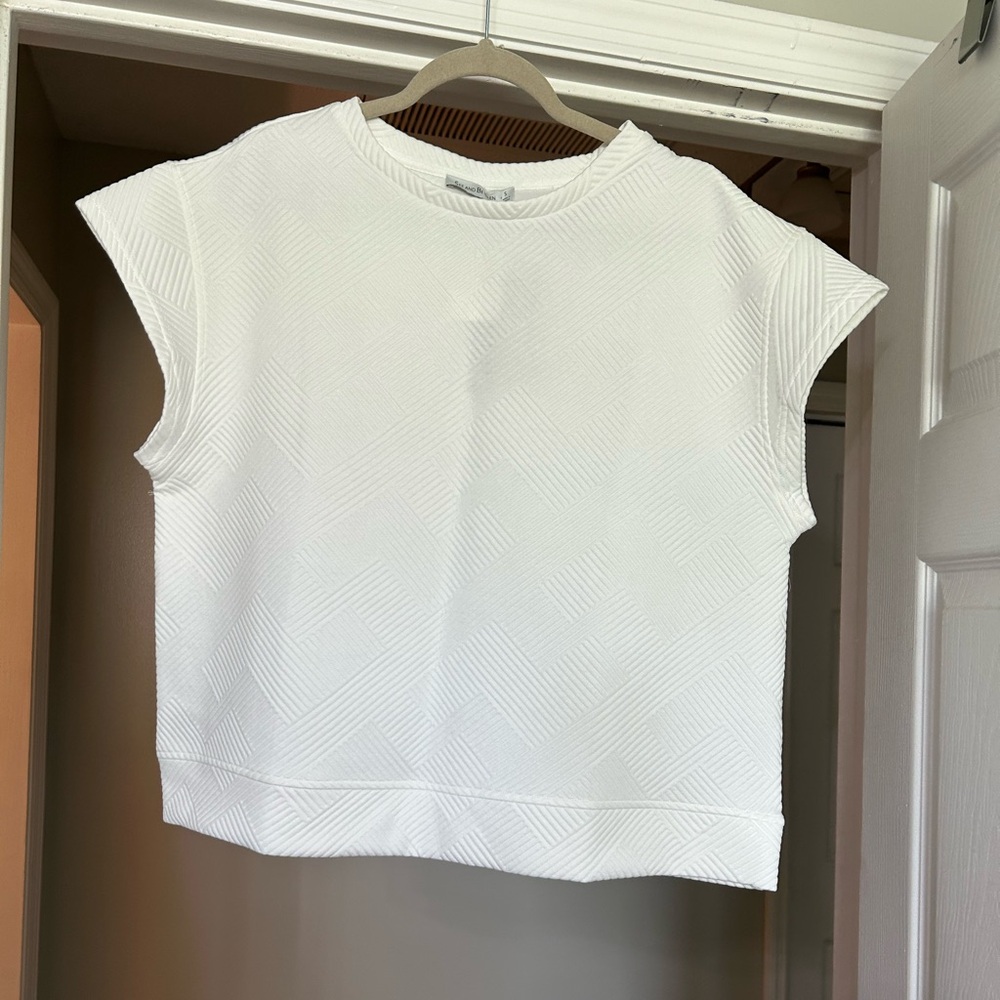 See and Be Seen - Textured Top - White - Small